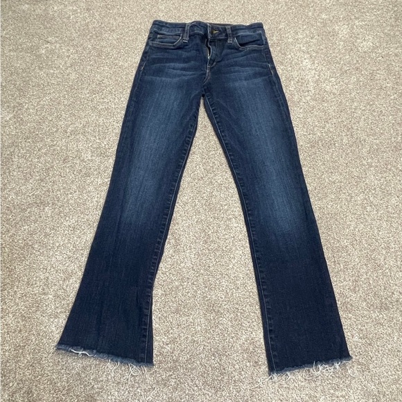 Joes the honey bootcut jeans sz 28W mid rise dark wash stretch frayed hem jeans - Picture 3 of 12